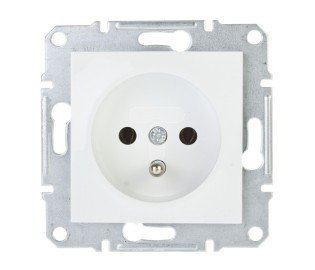 Schneider Electric Asfora, gniazdo pojedyncze 2P+PE bez ramki, biały, EPH2800721
