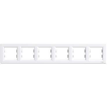 Schneider Electric Asfora, ramka 6-krotna, pozioma, biały, EPH5800621