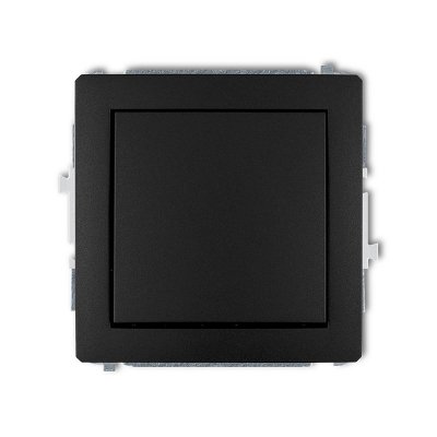 DECO MODUŁ CZARNY MAT ŁĄCZNIK 1-BIEGUNOWY ZACISKI ŚRUBOWE 10AX 250V