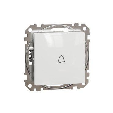 Schneider Electric, Sedna Design & Elements, Przycisk 1-biegunowy "dzwonek", biały, SDD111131