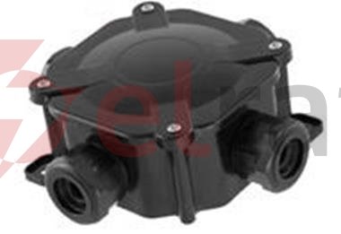Puszka n/t hermetyczna PH PG16 75x75x33 5x4mm2 IP67 czarna A.0035C