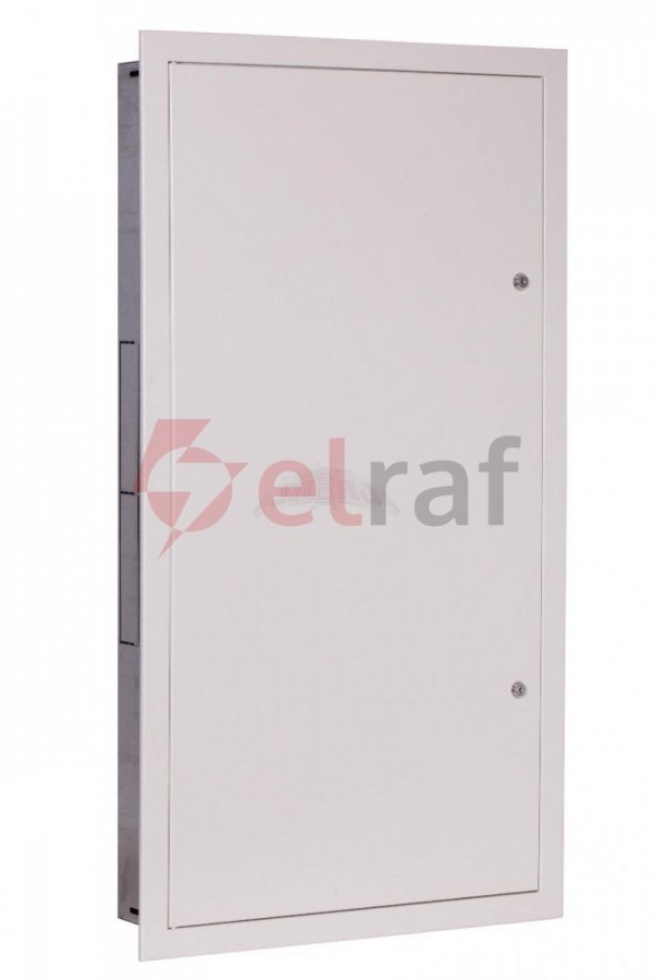 Rozdzielnica modułowa p/t RPsm 90 Z /5x18/ z zamkiem RPSM 90 5X18 Z RAL 9003 P90-5-18-20