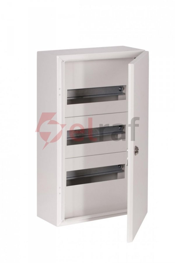 Rozdzielnica modułowa hermetyczna n/t IP65 RH 36 /3x12/ RAL 7035 drzwi pełne RH 36 DP 6-745-DP