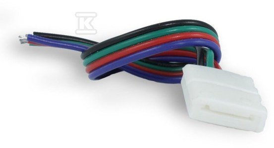 ZŁĄCZKA LED RGB 10MM TAŚMA-ZASILACZ