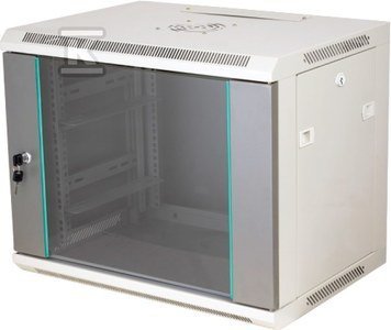 SZAFKA WISZĄCA 19&quot; 9U 600X450 SZARA