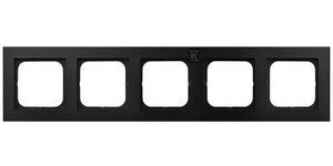 RAMKA 5-KR.CZARNY MAT.SONATA