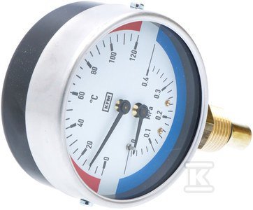 TERMOMANOMETR WP80R R1/2 0,4MPA/120ST.C