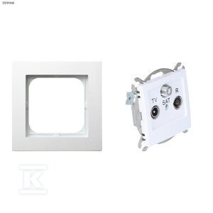 GN.RTV-SAT+RAMKA 1-KR.BIAŁY AS