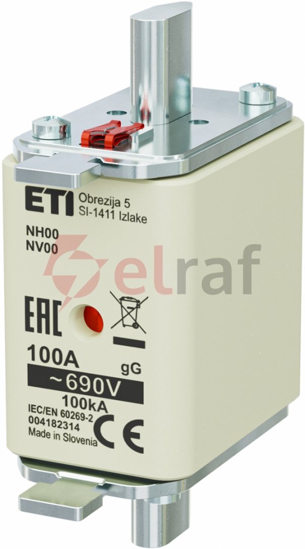 Wkładka bezpiecznikowa KOMBI NH00 100A gG/gL 690V WT-00 004182314 /3szt./