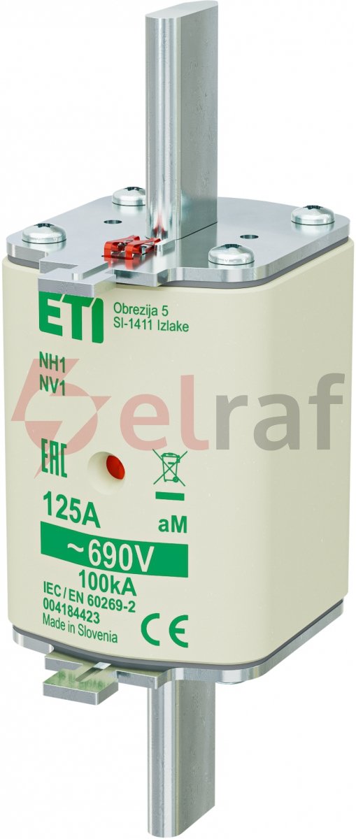 Wkładka bezpiecznikowa NH1 125A aM 690V 004184423