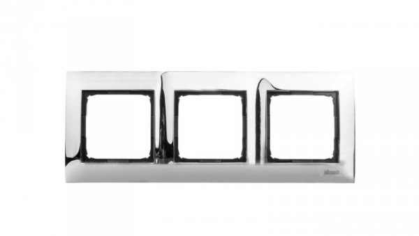 Simon 54 Premium Ramka potrójna metalowa chrom DR3/63