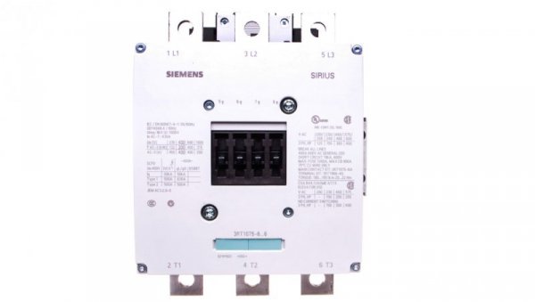 Stycznik mocy 400A 3P 220-240V AC 2Z 2R S12 3RT1075-6AP36