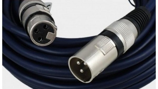 Profesjonalny kabel mikrofonowy studyjny/estradowy gniazdo XLR 3P Canon / wtyk XLR 3P Canon MK06 /10m/