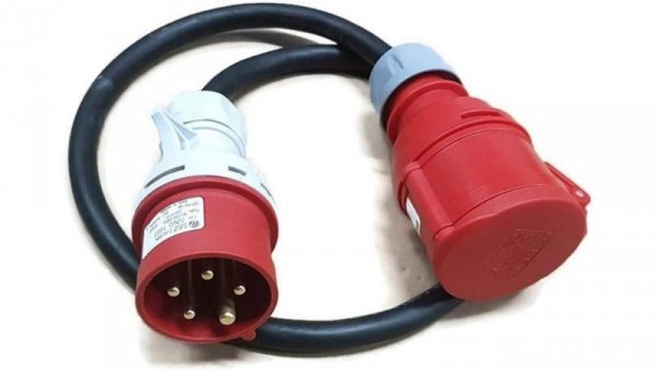 Kabel przedłużacz siłowy 16A/32A 1m adapter 213201