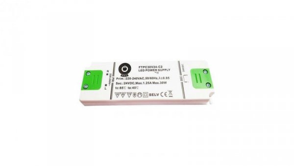 MPL- Zasilacz FTPC 30W meblowy 24V DC FTPC30V24-C2