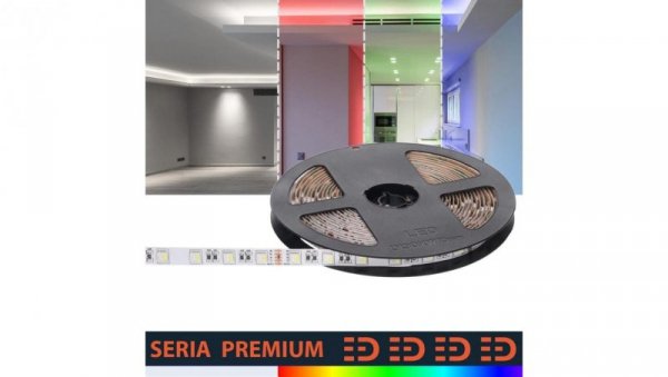 Taśma Premium 12V 60led RGB+W 4w1 SMD5050 (5) wyc