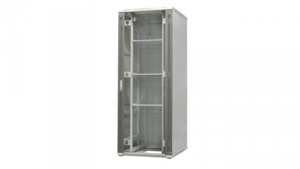 Szafa ramowa stojąca EmiterNet Top, 45U, wym. 800X1000x2090 (szer. x gł. x wys. mm), drzwi blacha/szkło w komplecie panel 4 went