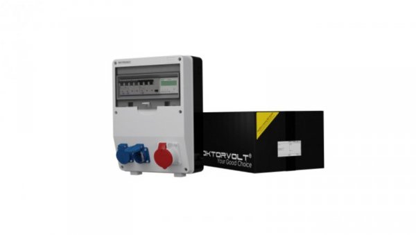 Rozdzielnica budowlana Licznik 3F TD-S/FI 16A 2x230V Schuko Doktorvolt 2510