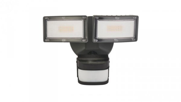 Kinkiet zewnętrzny, reflektor Duo 6556-PIR, LED 36W, 4000K, kolor czarny, 0438621