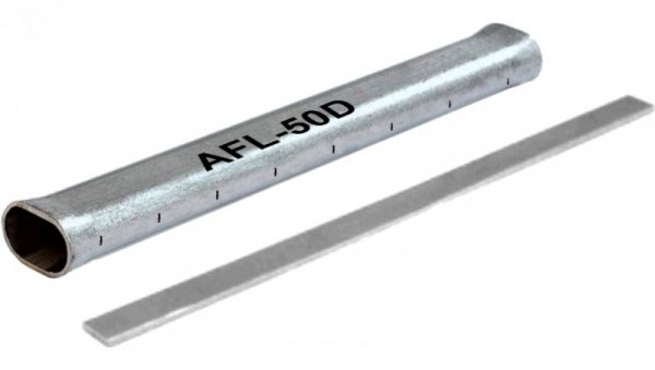 AFL-70D - złączka płasko-owalna do karbowania, do przewodów AFL 70mm2 długa