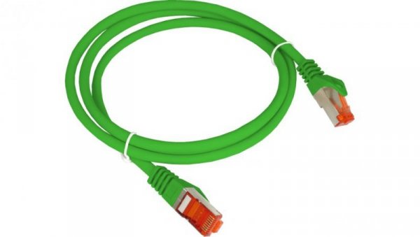 Patch-cord F/UTP kat.6 PVC 2.0m zielony KKS6ZIE2.0