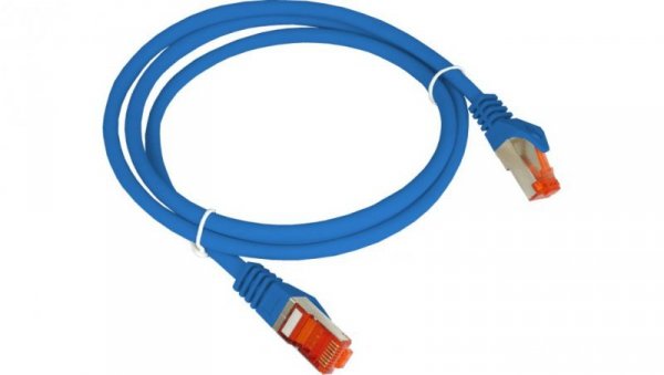 Patch-cord F/UTP kat.6 PVC 3.0m niebieski KKS6NIE3.0