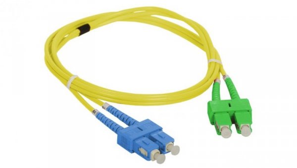 Patch cord SM SC/APC-SC duplex 9/125 1.0m FOC-SCASC-9SMD-1