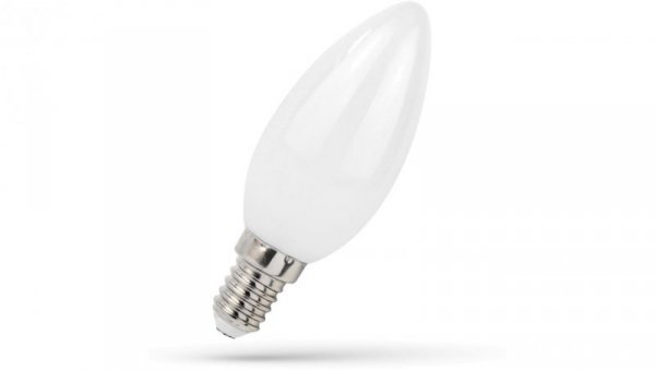 Żar. LED E14 230V 4W świecowa COG ciepła