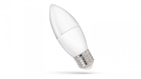 Żar. LED E27 230V 8W świecowa 620lm ciepła