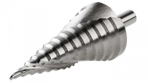 Wiertło stopniowe stożkowe spiralne 4-30mm Schmith