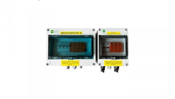 Set DC+AC Skrzynka rozdzielnica PV przyłączeniowa 1-stringowa DC1S3P + AC3P4P