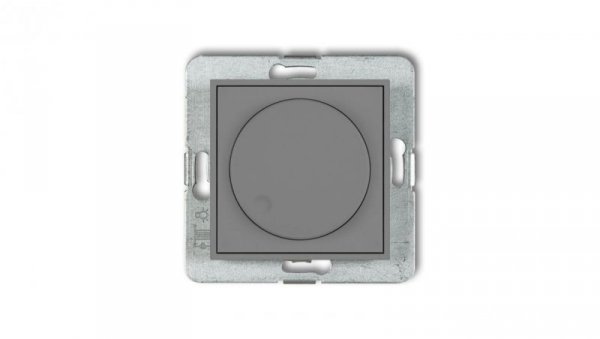 ICON Mechanizm elektronicznego regulatora oświetlenia przyciskowo-obrotowego szary mat 27IRO-1
