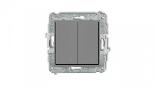 ICON Mechanizm łącznika podwójnego krzyżowego szary mat 27IWP-66