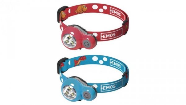 Latarka czołowa Dino 3× LED 2× CR2032, 8 szt, display box EMOS P3540