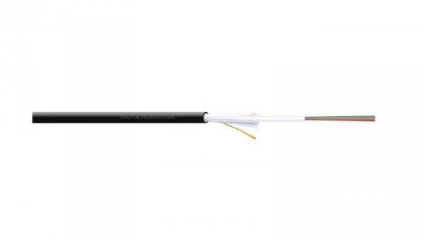 Kabel światłowodowy uniwersalny 8 włókien SM 9/125 G652D 1500N LS0H Dca czarny A/I-DQ(ZN)BH DK-39081-U /bębnowy/