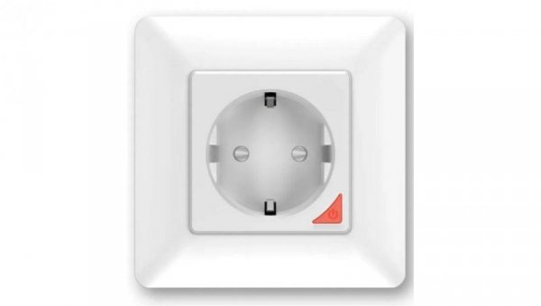 Inteligentne gniazdo SMART LIFE WALL SOCKET OUTLET 230V + SINGLE FRAME WIFI 1xUSB A 1xUSB C białe EXTRALINK EX.35717