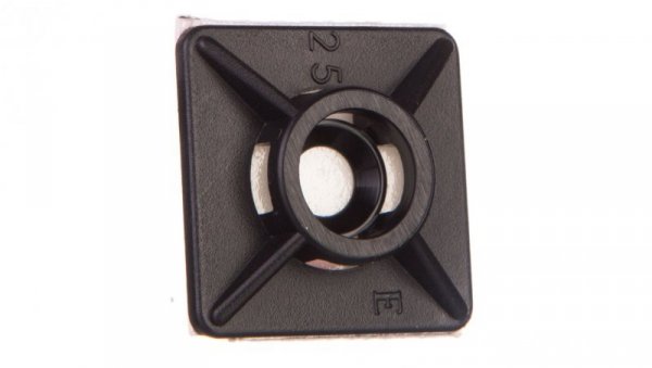 Podstawa przylepna 3,6mm 19x19mm klej czarna BMN0901E /100szt./