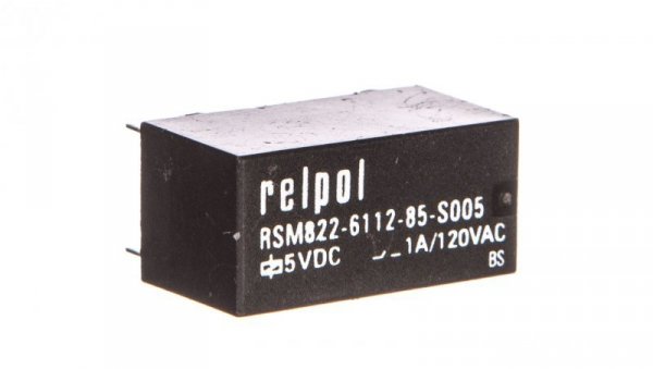 Przekaźnik subminiaturowy-sygnałowy 2P 1A 5V DC PCB RSM822-6112-85-S005 2611731