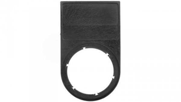 Ramka do etykiet samoprzylepnych 17,5x27mm czarna zaokrąglona otwór 22mm SIRIUS ACT 3SU1900-0AH10-0AA0