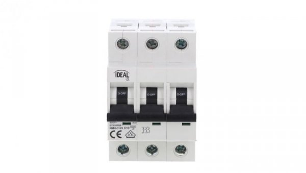 Wyłącznik nadprądowy 3P C 10A 6kA AC KMB6-C10/3 VDE 23163