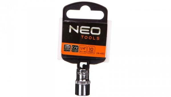 Nasadka sześciokątna 1/4cala 10 mm 08-450