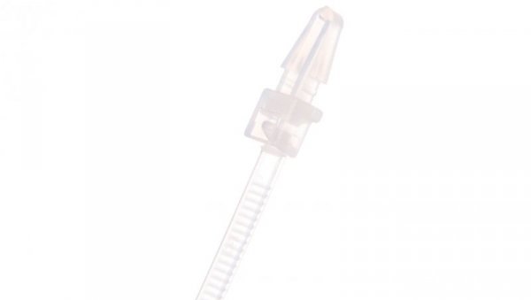 Opaska kablowa wciskana z kołkiem 150x3,5mm fi 5,5mm biała BMWPB52155ME /100szt./