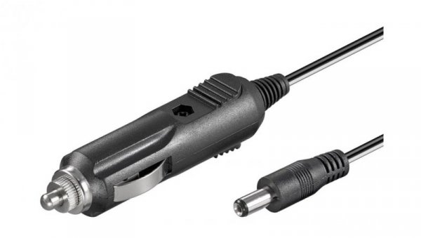 Kabel do zapalniczki samochodowej 1,8m - gniazdo zapalniczki - Wtyk DC (5,50 x 2,10mm) 12019
