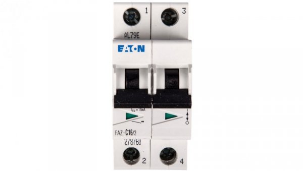 Wyłącznik nadprądowy 2P C 16A 15kA AC FAZ C16/2 278760