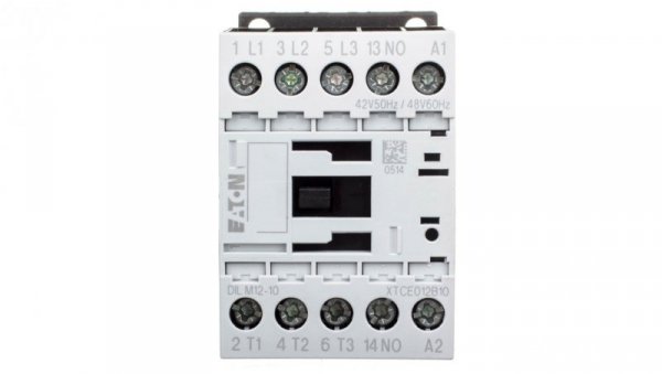 Stycznik mocy 12A 3P 42V AC 1Z 0R DILM12-10(42V50HZ,48V60HZ) 276826