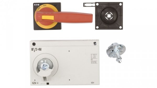 Napęd drzwiowy czerwono-żółty z blokadą NZM4-XTVDVR 266618