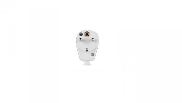 Wtyczka kątowa z wyłącznikiem 10/16A 2P+Z UNI-SCHUKO IP20 biała 9002215