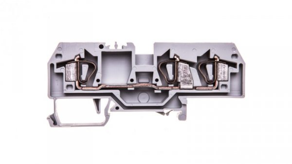Złączka szynowa 3-przewodowa 6mm2 szara 282-681