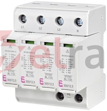 Ogranicznik przepięć ETITEC ML T123 300/12,5 4+0 Typ T1+T2+T3 12,5kA warystor 002440667