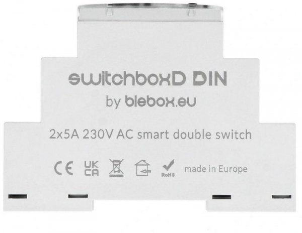 Moduł przekaźnikowy switchboxd din Blebox